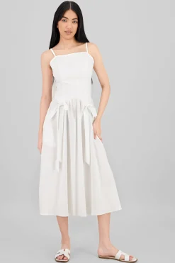 Shasa Drop Waist Dress with Bows