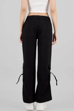 Shasa Elastic Waistband Cargo Pants