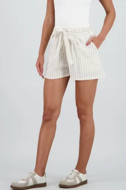 Shasa Elastic Waistband Mini Shorts