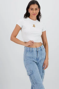 Shasa Embroidered Bear Top