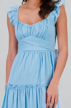 Shasa Embroidered Detail Maxi Dress