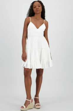Shasa Embroidered Detail Mini Dress