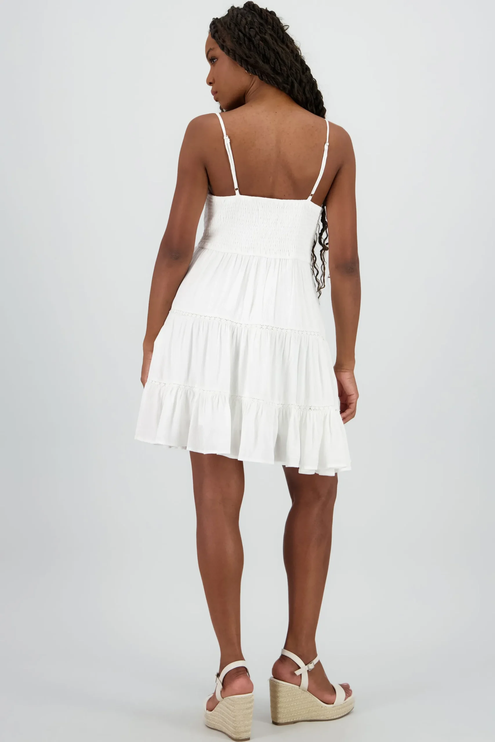 Shasa Embroidered Detail Mini Dress