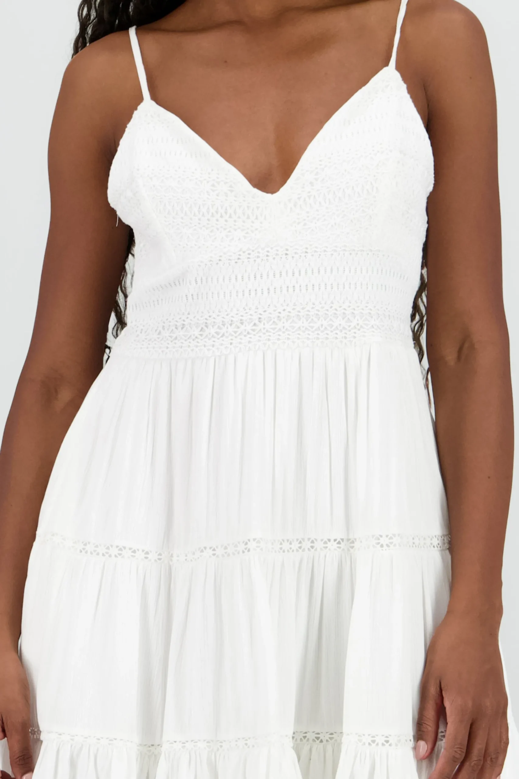 Shasa Embroidered Detail Mini Dress