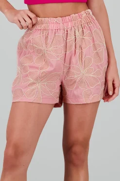 Shasa Embroidered Detail Shorts
