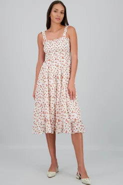 Shasa Embroidered Floral Maxi Dress