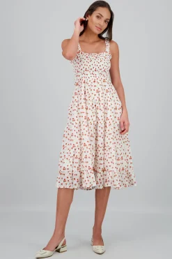 Shasa Embroidered Floral Maxi Dress
