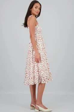 Shasa Embroidered Floral Maxi Dress