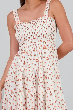 Shasa Embroidered Floral Maxi Dress