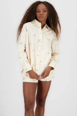 Shasa Embroidered Floral Shirt