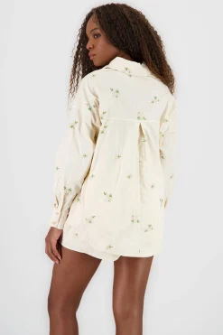 Shasa Embroidered Floral Shirt