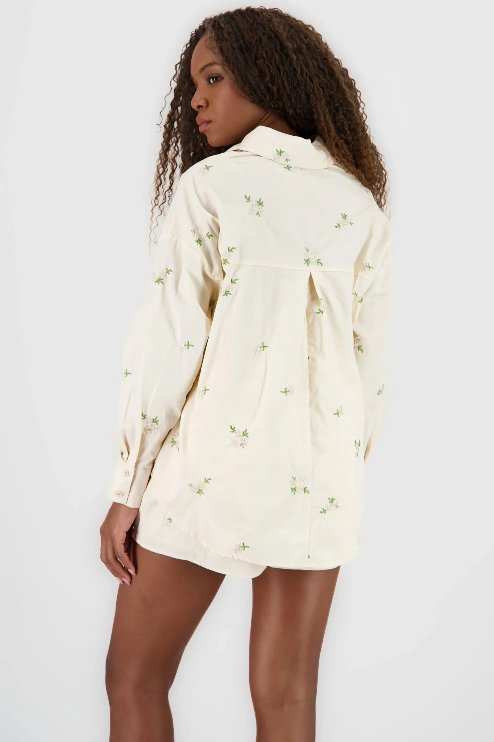 Shasa Embroidered Floral Shirt