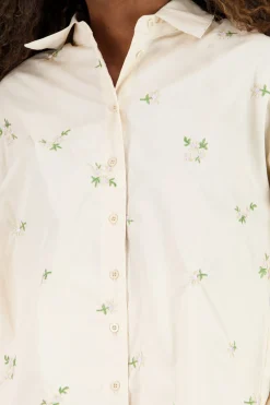 Shasa Embroidered Floral Shirt