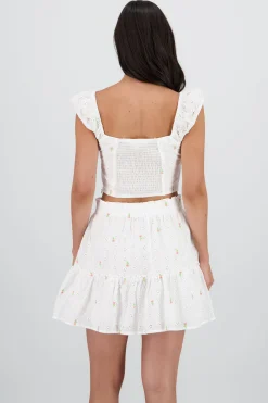Shasa Embroidered Floral Top