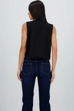 Shasa Embroidered Floral Vest