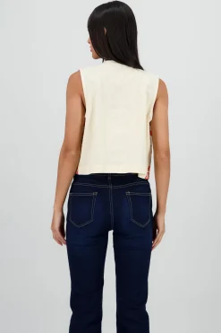 Shasa Embroidered Floral Vest