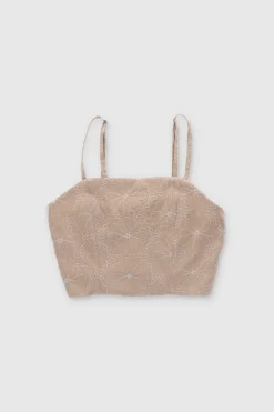 Shasa Embroidered Strappy Top