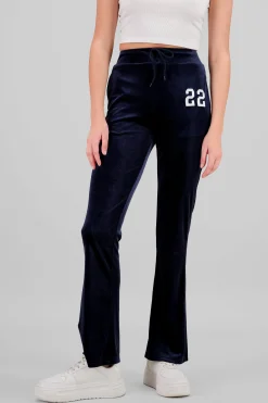 Shasa Embroidered Velour Pants