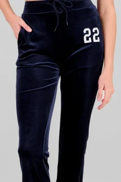 Shasa Embroidered Velour Pants
