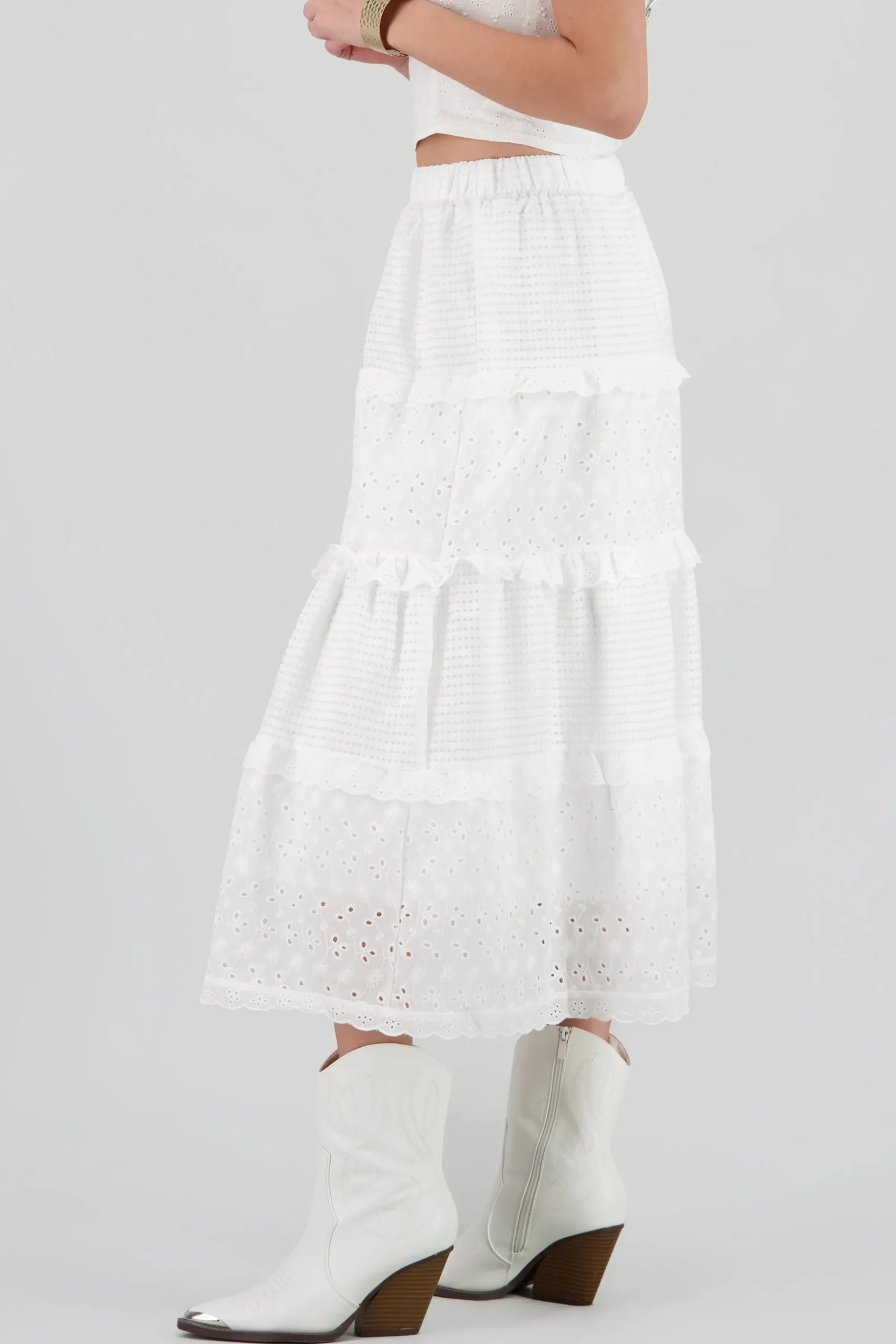 Shasa Embroidery Detail Maxi Skirt