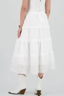 Shasa Embroidery Detail Maxi Skirt