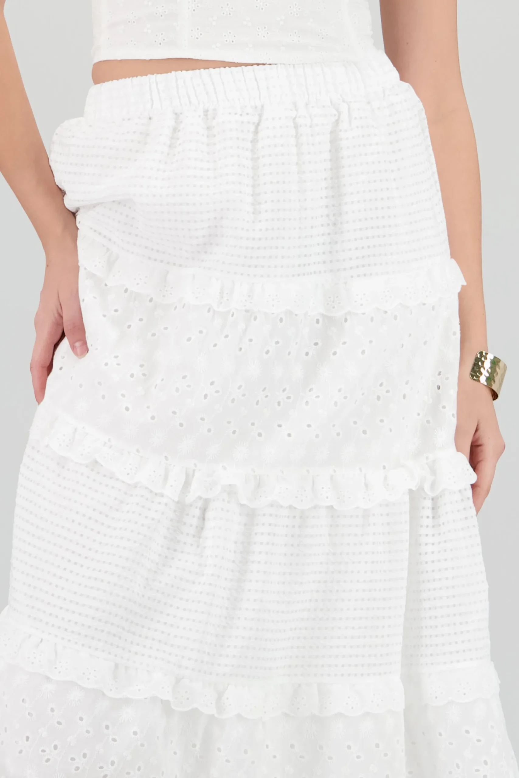 Shasa Embroidery Detail Maxi Skirt