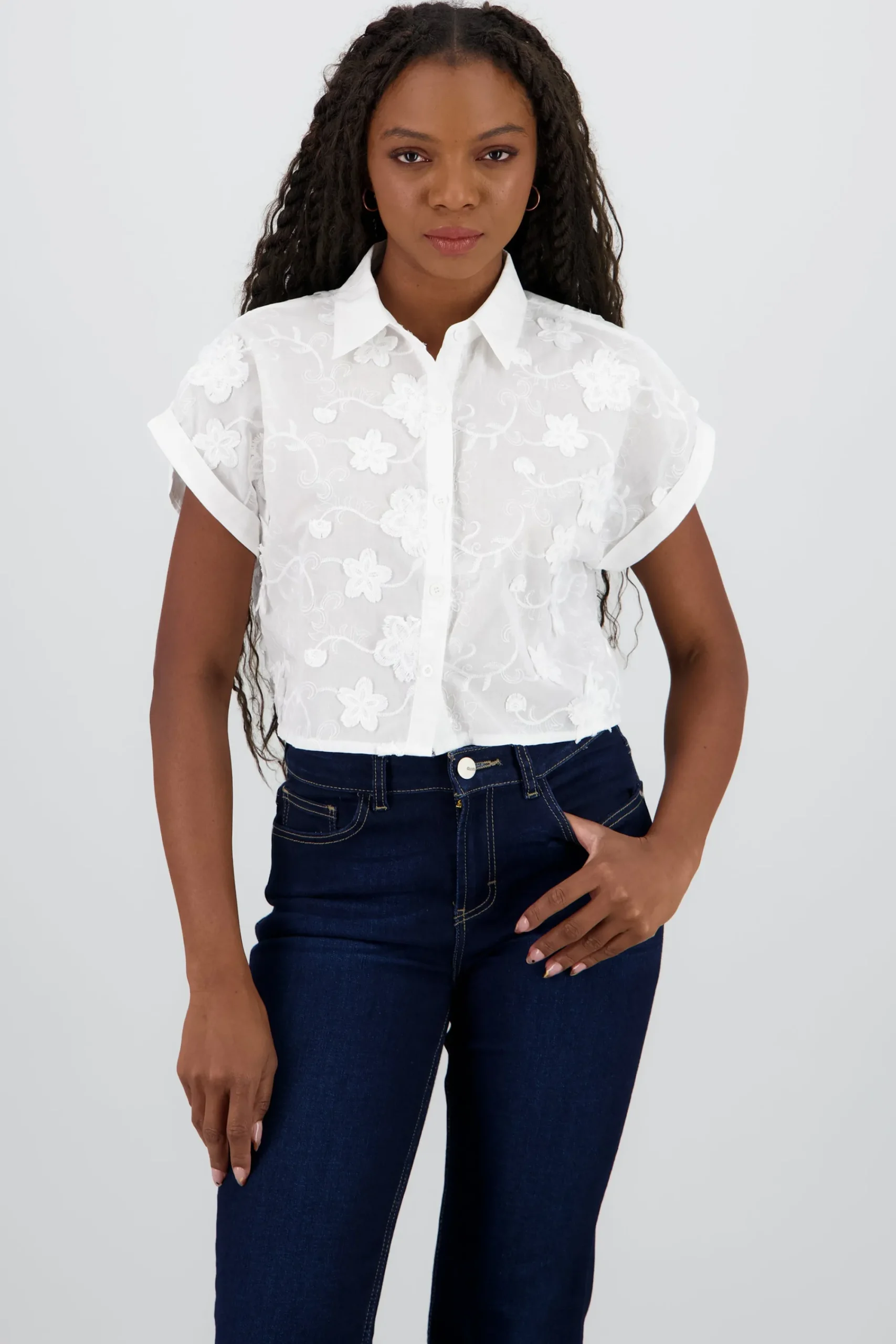 Shasa Embroidery Detail Shirt