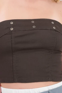 Shasa Eyelet Bandeau Top