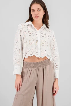 Shasa Eyelet Detail Shirt