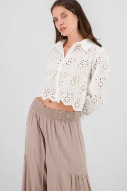 Shasa Eyelet Detail Shirt