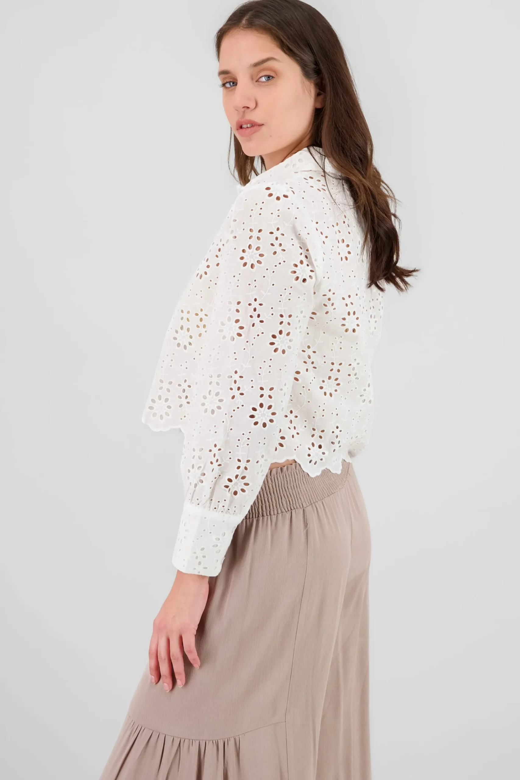 Shasa Eyelet Detail Shirt