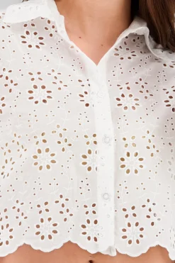 Shasa Eyelet Detail Shirt