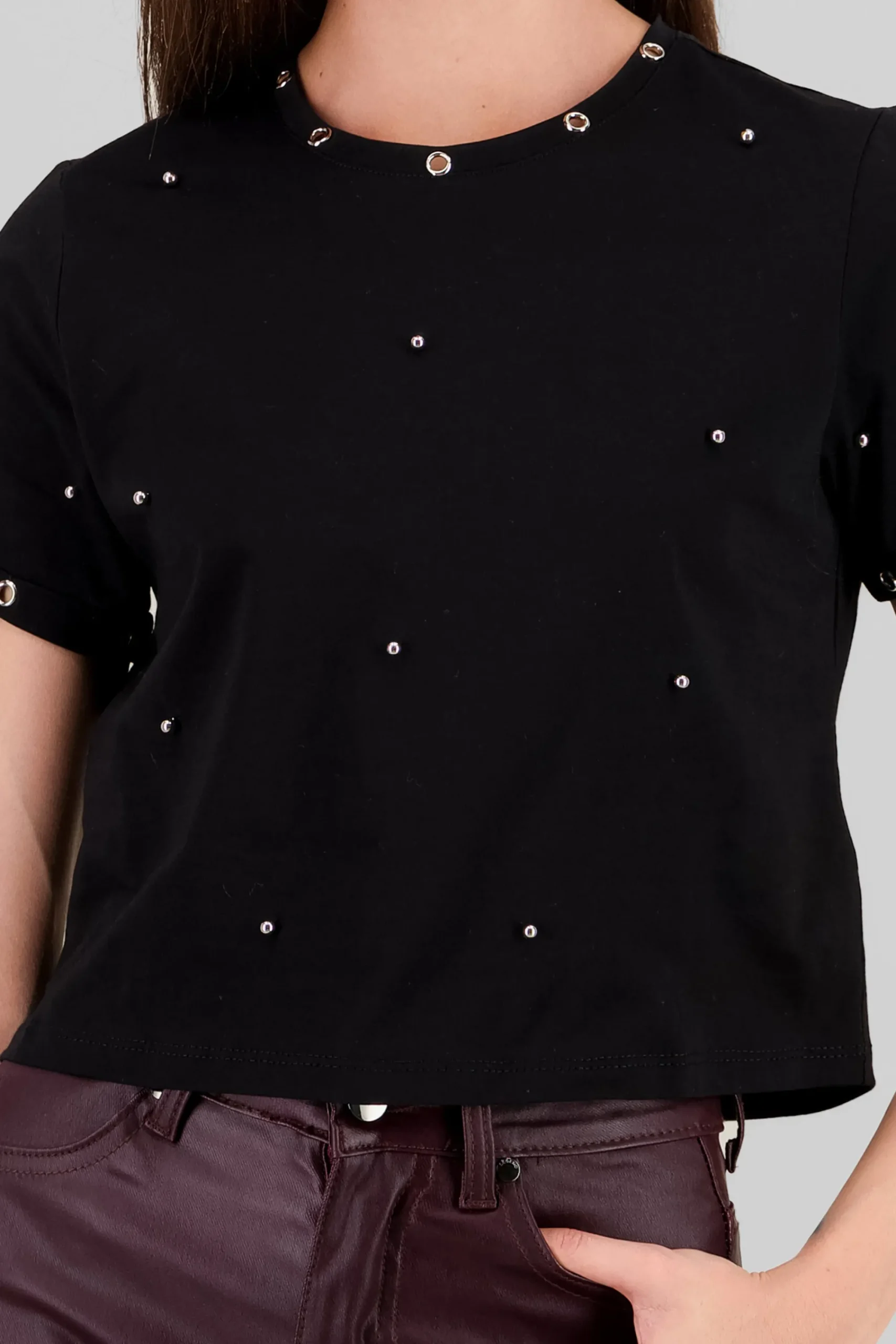 Shasa Eyelet Detail Tee