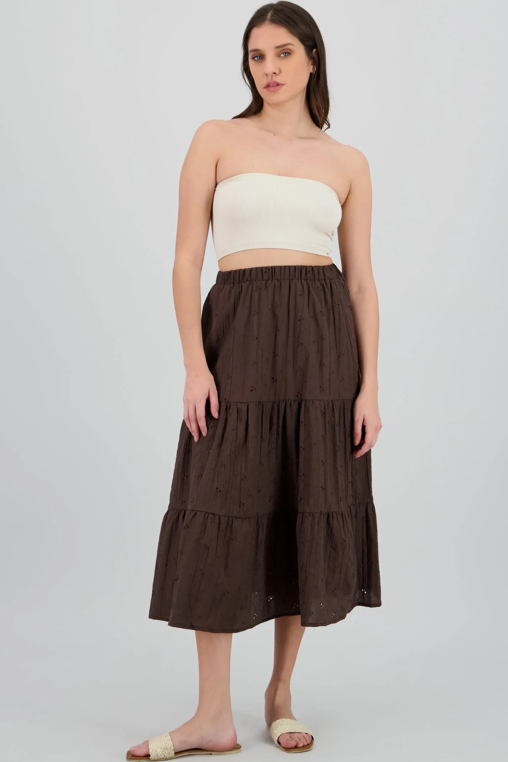 Shasa Eyelet Maxi Skirt