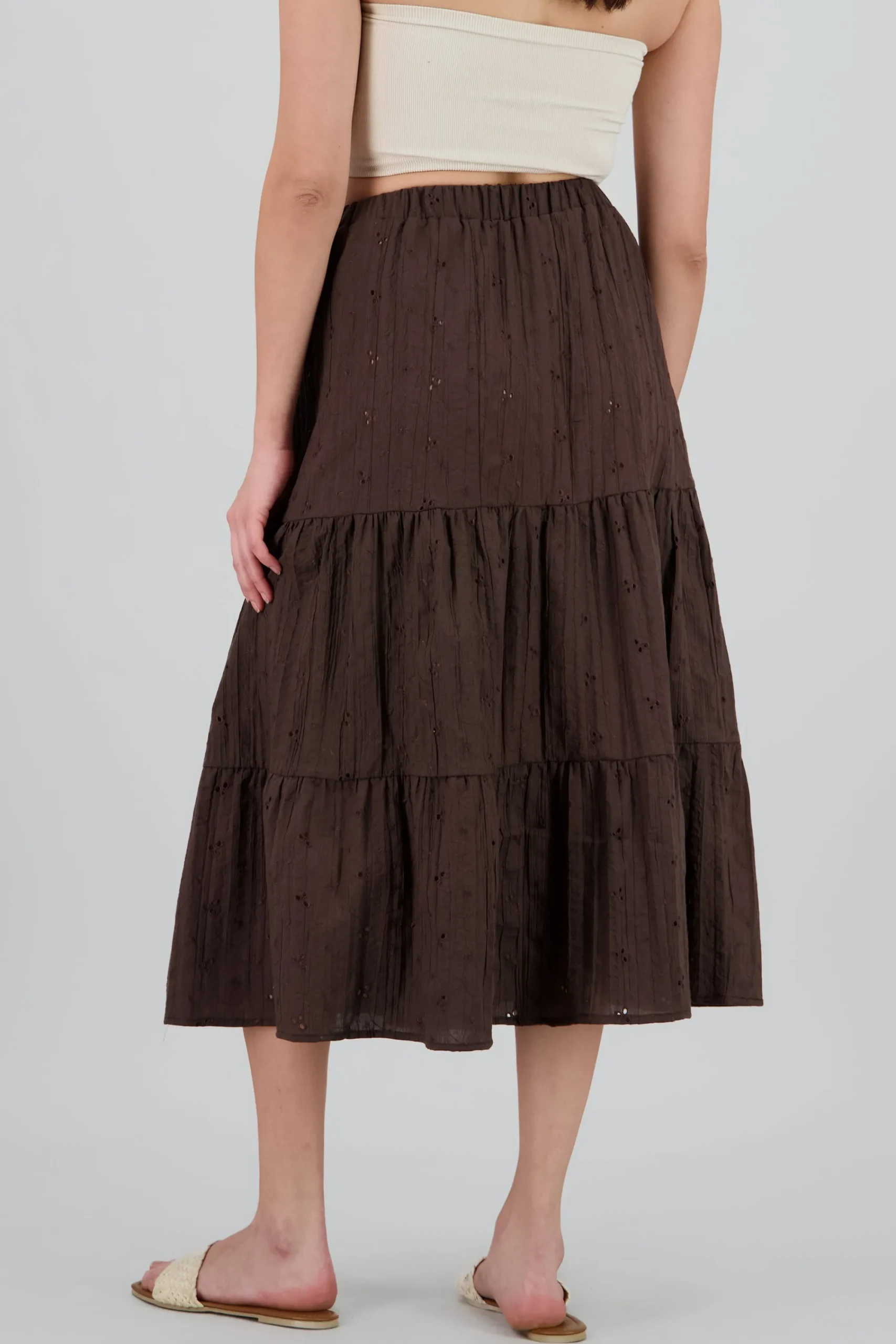 Shasa Eyelet Maxi Skirt