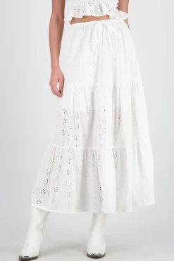 Shasa Eyelet Maxi Skirt