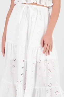 Shasa Eyelet Maxi Skirt