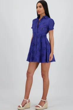 Shasa Eyelet Mini Dress