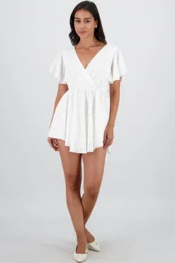 Shasa Eyelet Mini Dress