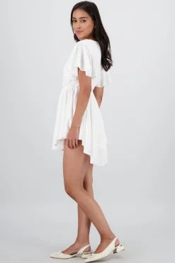 Shasa Eyelet Mini Dress