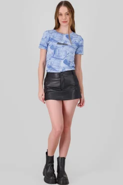 Shasa Faux Leather Mini Skirt