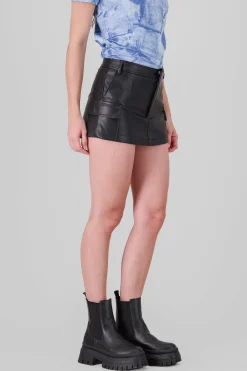 Shasa Faux Leather Mini Skirt