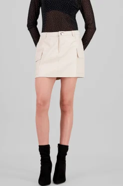 Shasa Faux Leather Mini Skirt