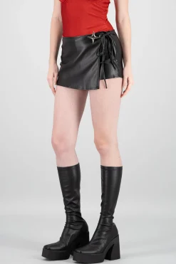 Shasa Faux Leather Mini Skirt