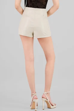 Shasa Faux Leather Mini Skort