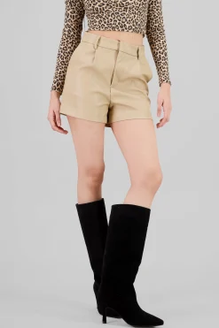 Shasa Faux Leather Short
