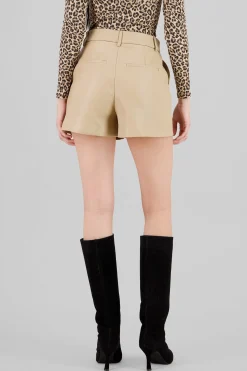 Shasa Faux Leather Short