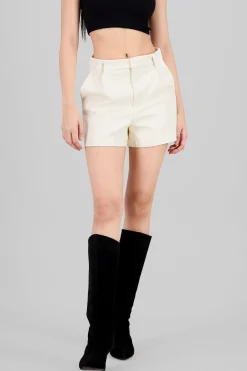Shasa Faux Leather Short