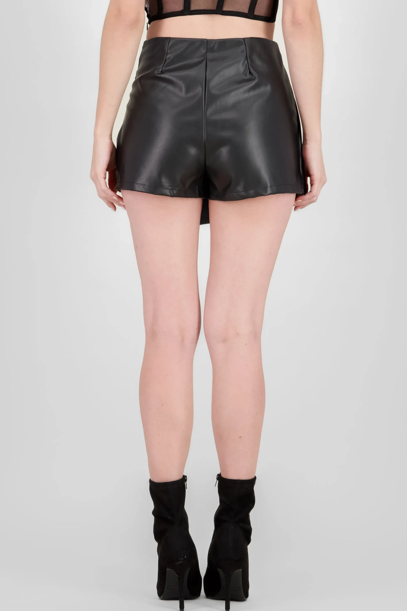 Shasa Faux Leather Shorts
