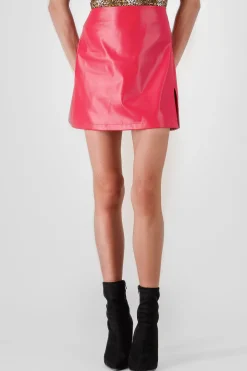 Shasa Faux Leather Skirt